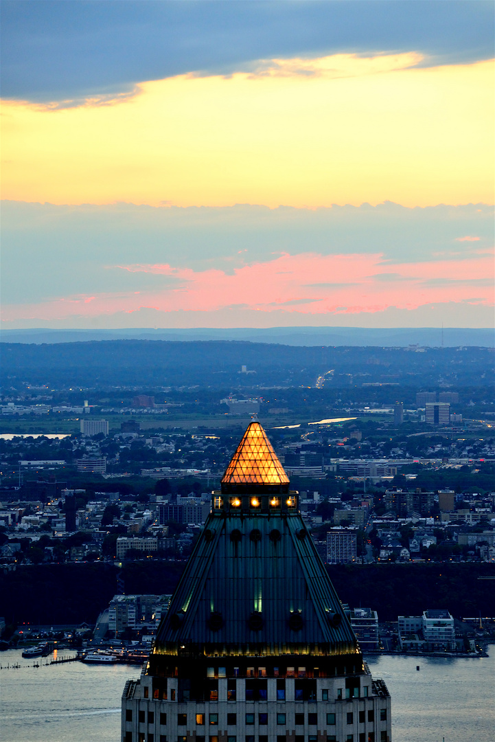 sundown over NY