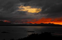 sundown over skye