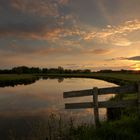 Sundown over the brook