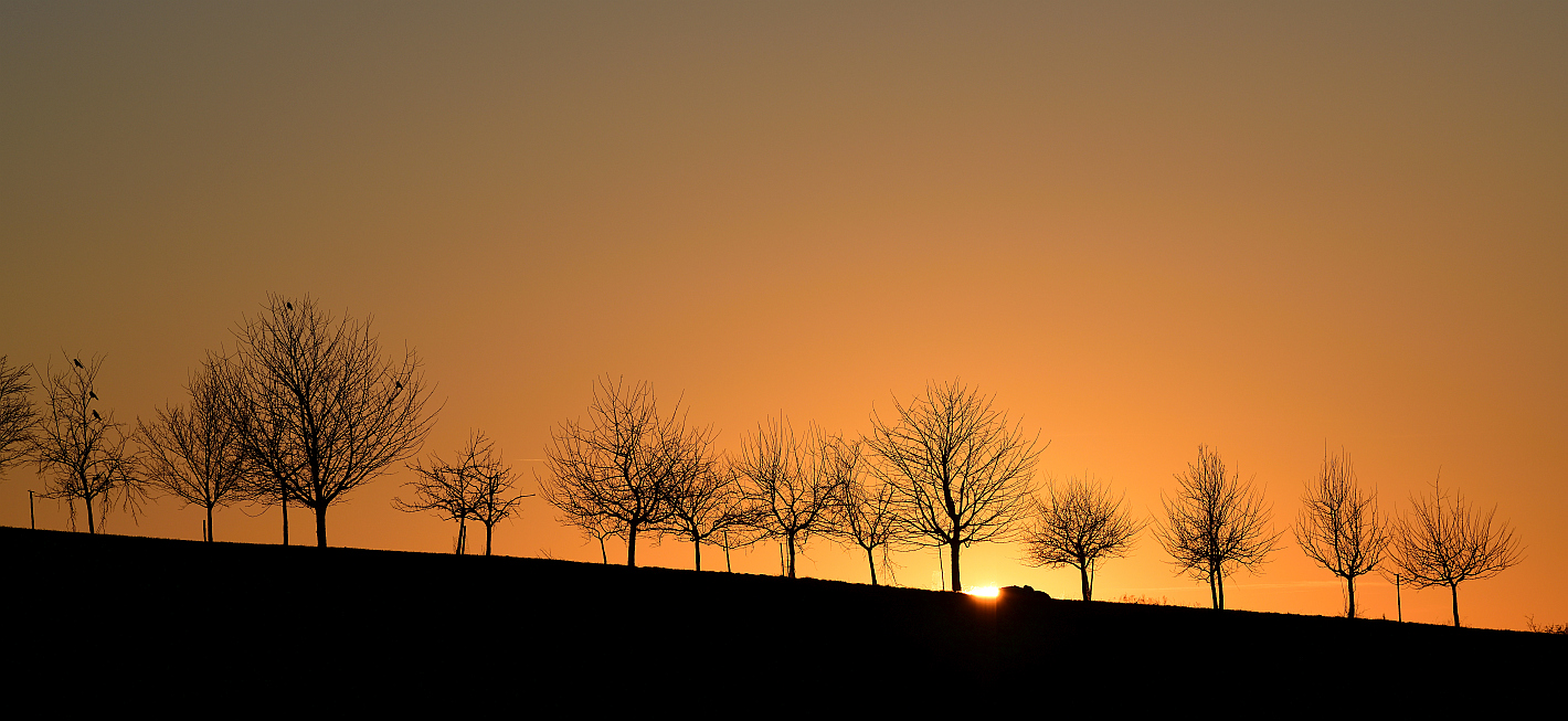 Sundown over the hill!