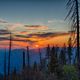 Sundown over Yosemite Park, Kalifornien