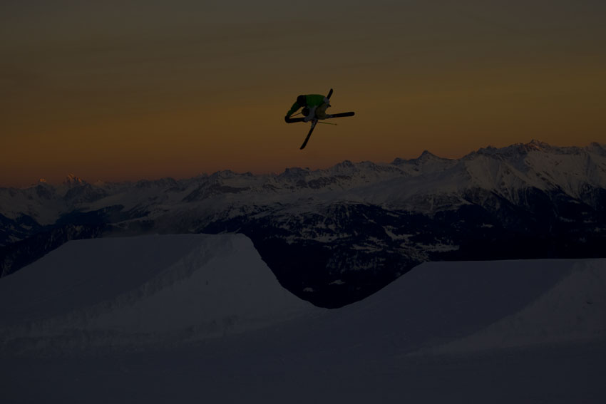 Sundown shot in Laax