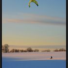 !Sundown Snowkiting!