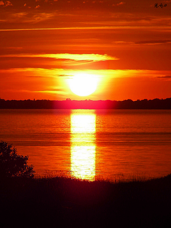 Sundown über Achterwasser - Usedom Urlaub 2014