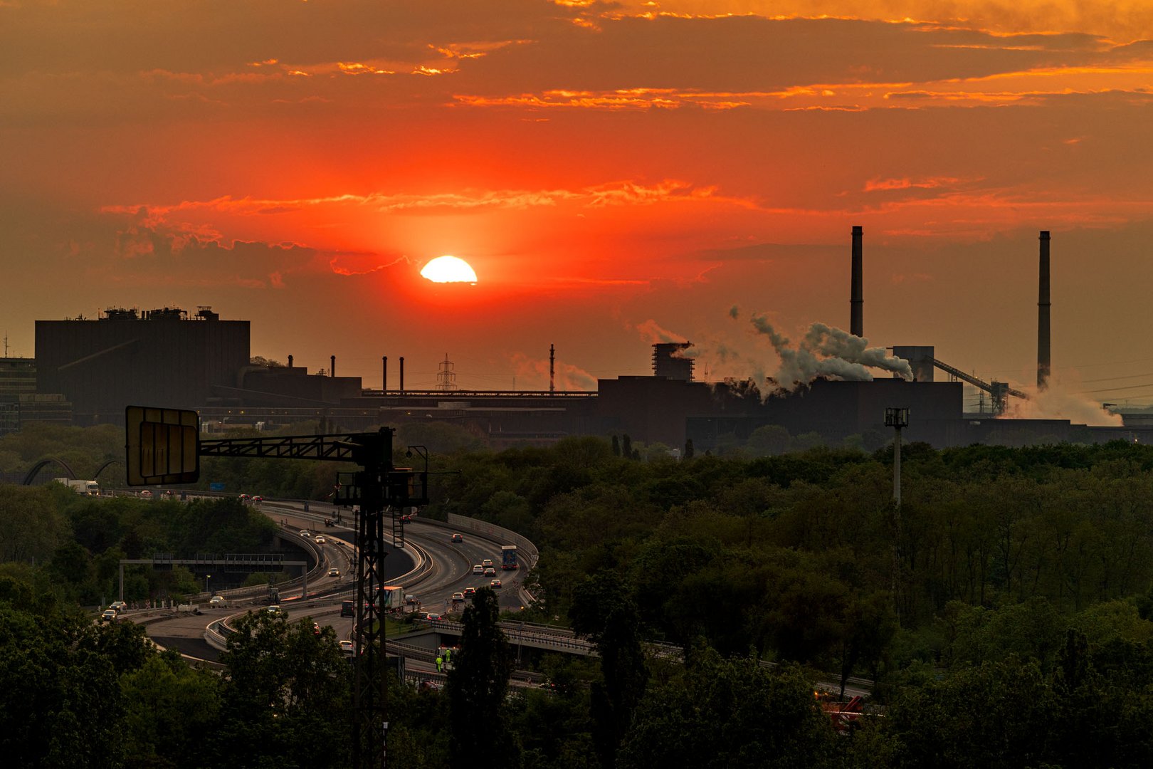 Sundown über dem Ruhrgebiet...