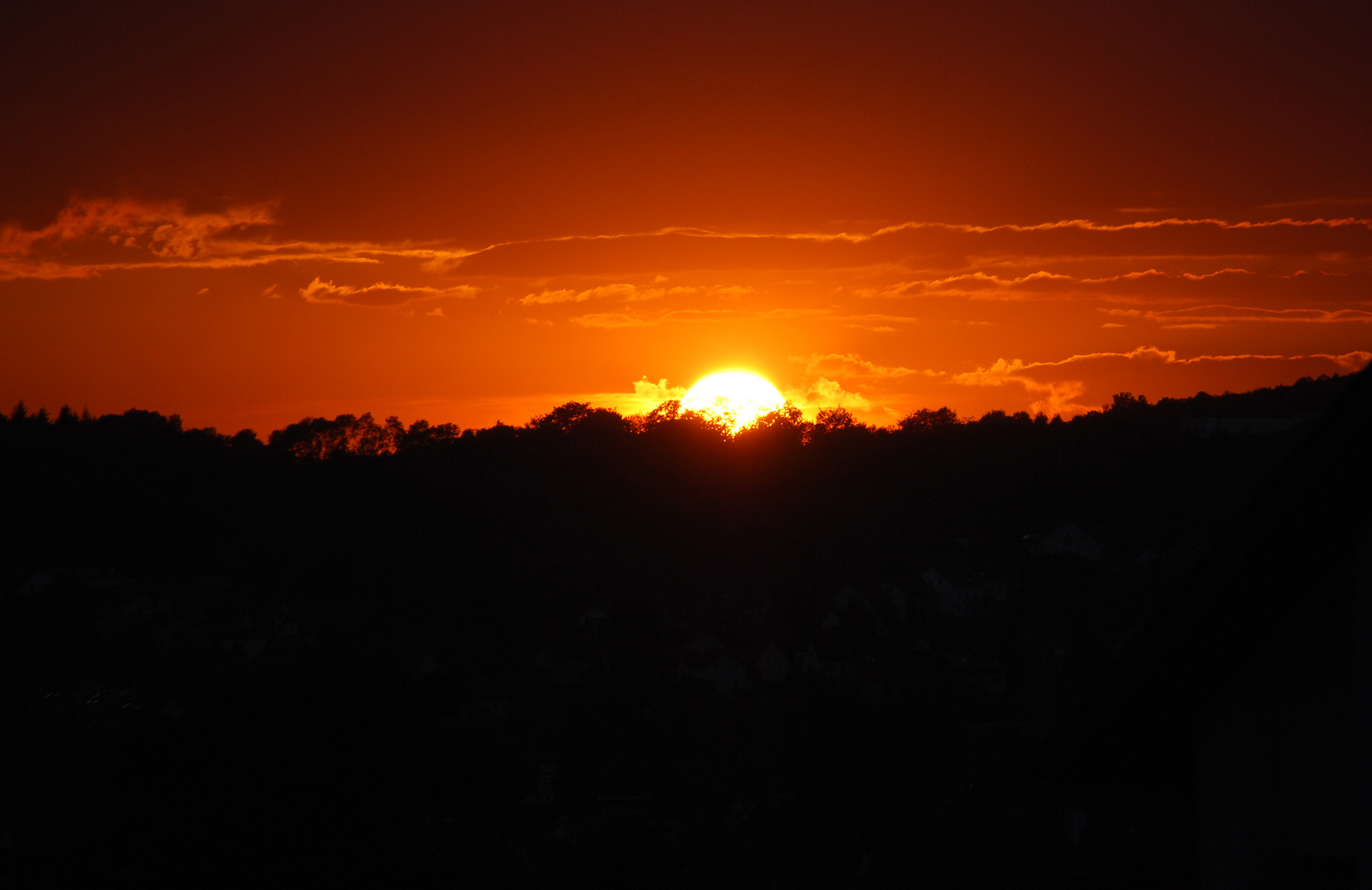 Sundown vom Badezimmer