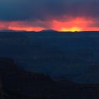 sundown with rain