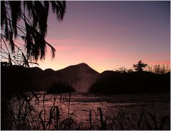 Sundowner an den Epupa falls