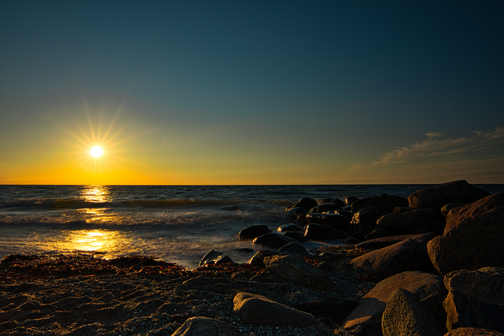 Sundowner an der Ostsee