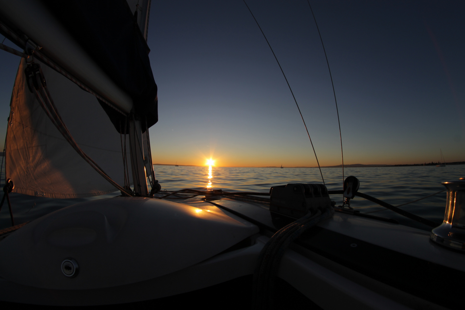 Sundowner auf dem See - einfach nur schön!