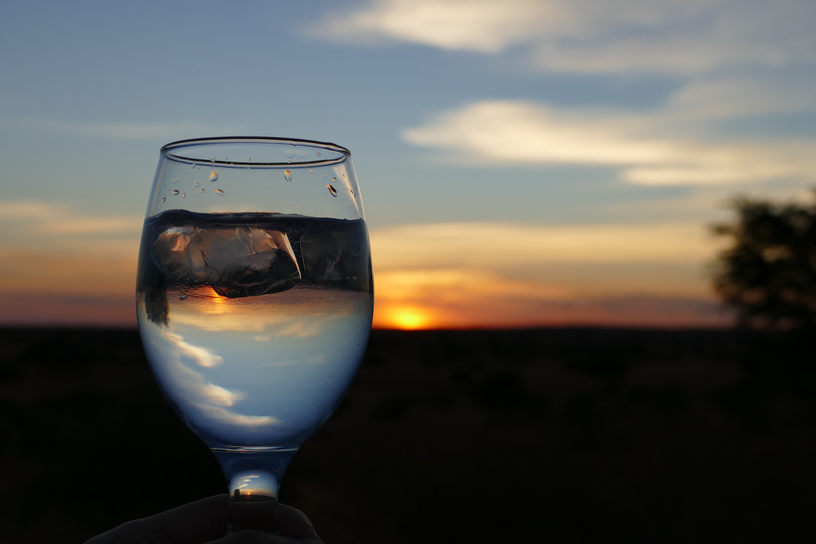 Sundowner in Namibia