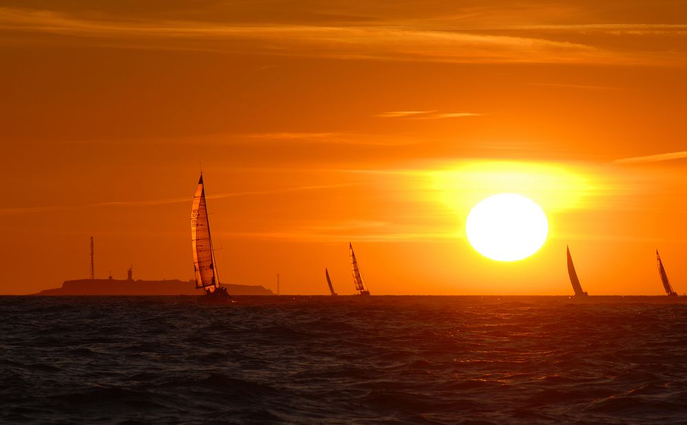 Sundowner nach Helgoland