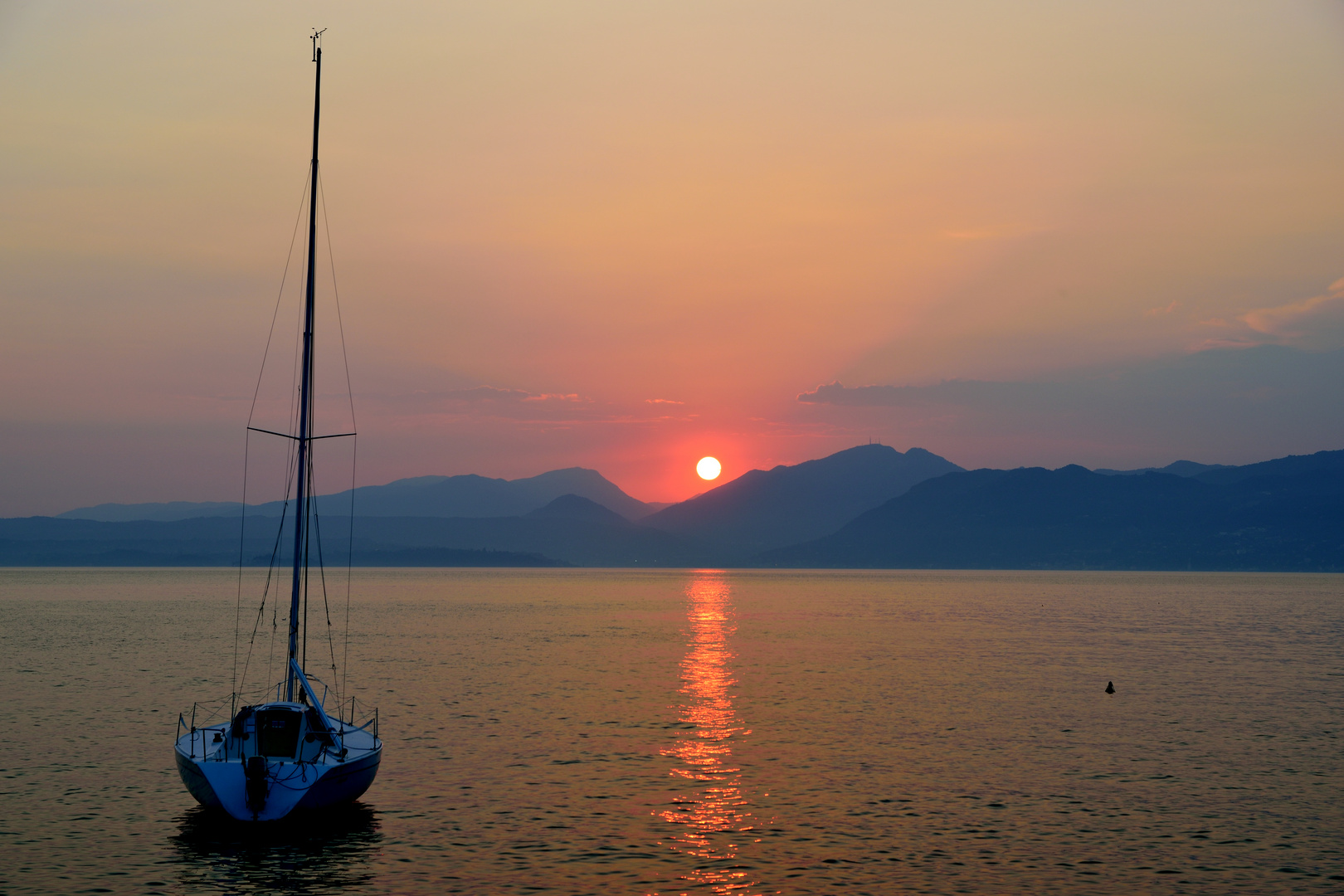 Sundowner - Sonnenuntergang am Gardasee