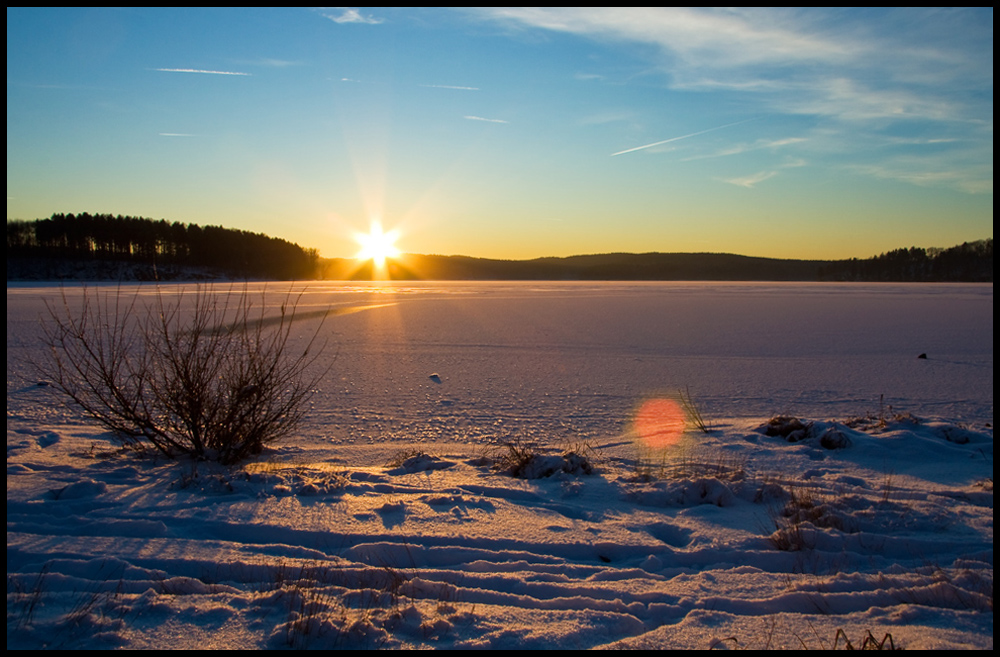 Sundowner with frozen Sea II