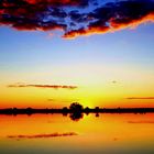 Sundownwer auf dem Okavango