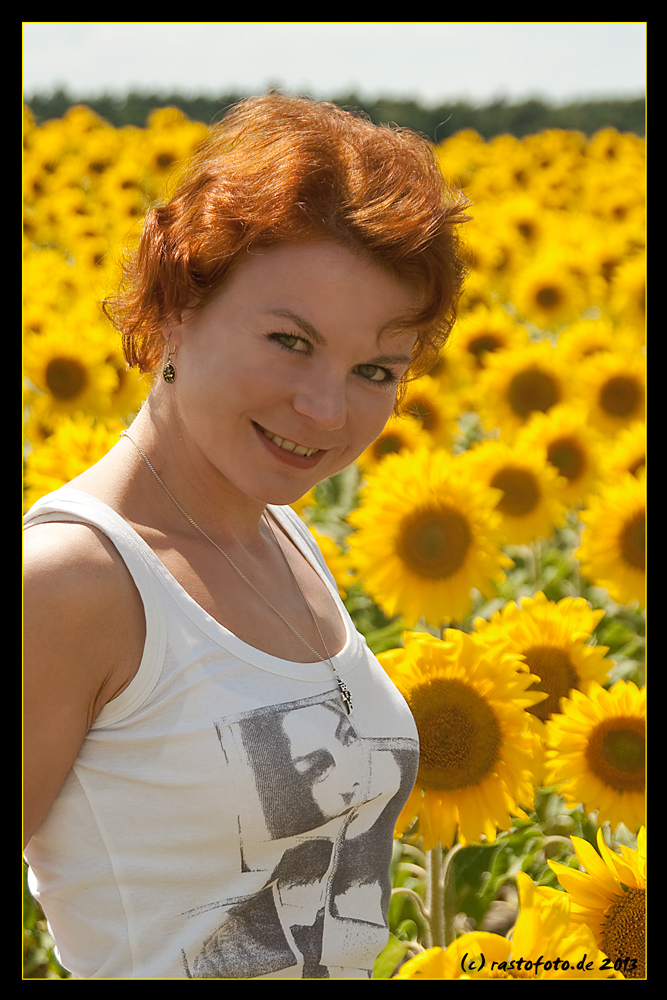 sunflowers (and a sunny girl)