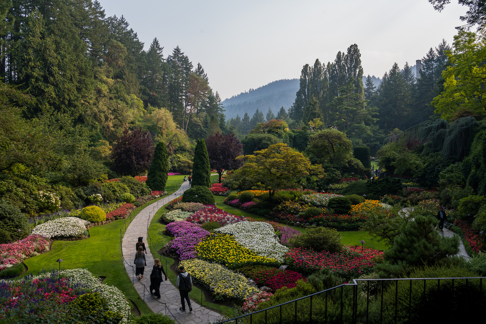 Sunken Garden in The Butchart Gardens, Victoria BC