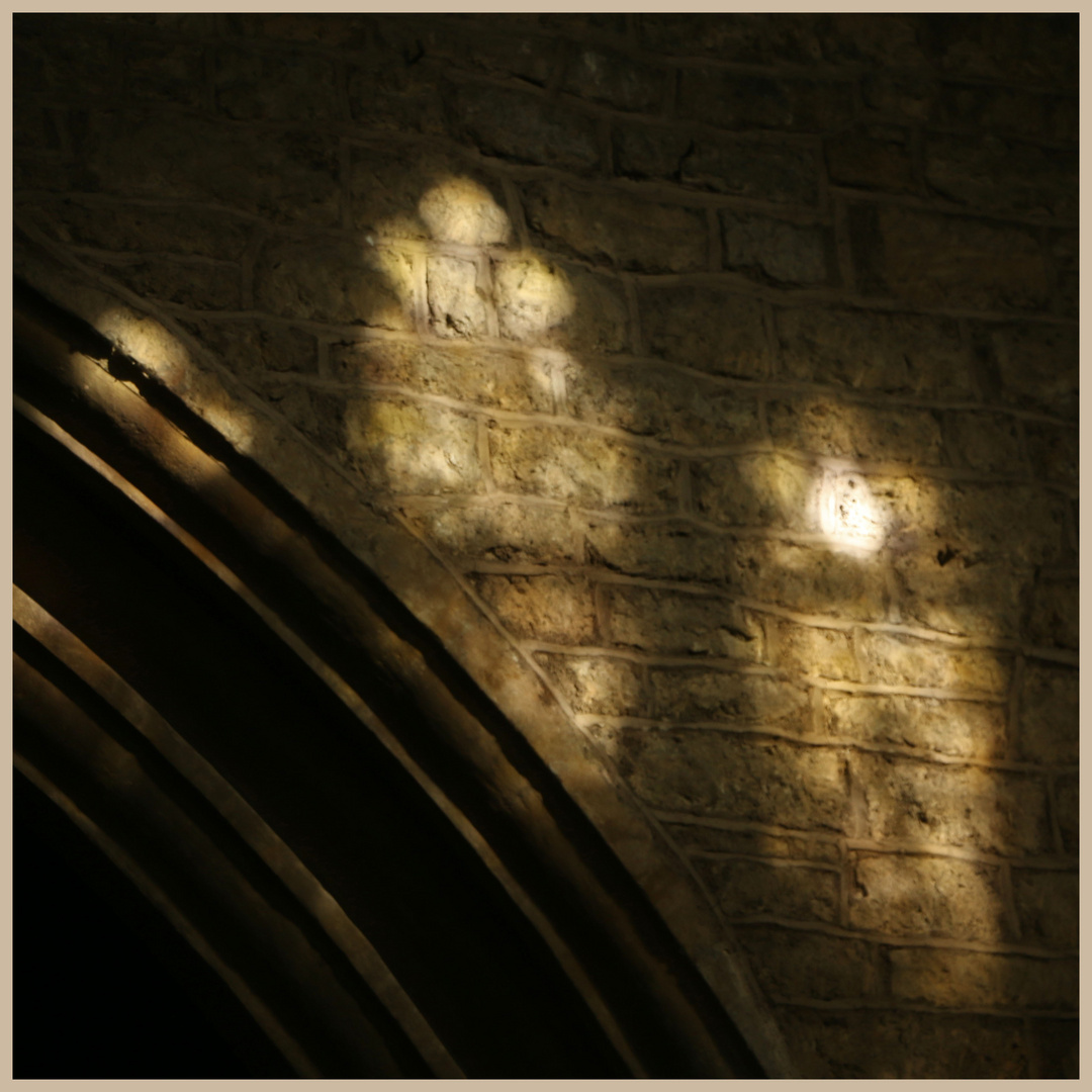 sunlight in Mells church in Somerset