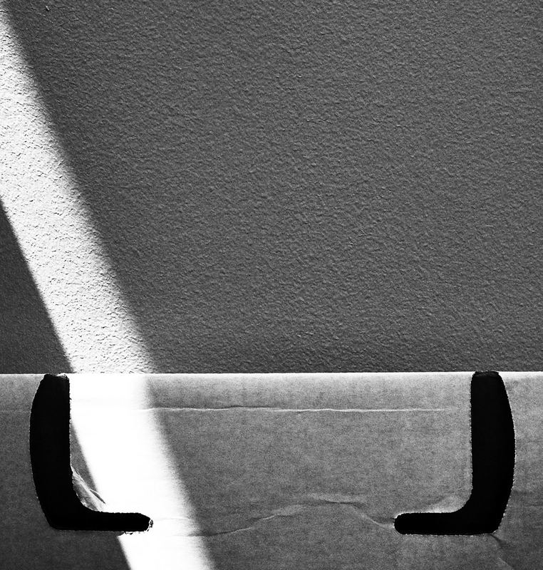 sunlight on a cardboard box