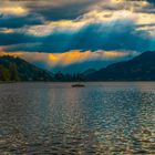 Sunlight over the mountains - Alpsee