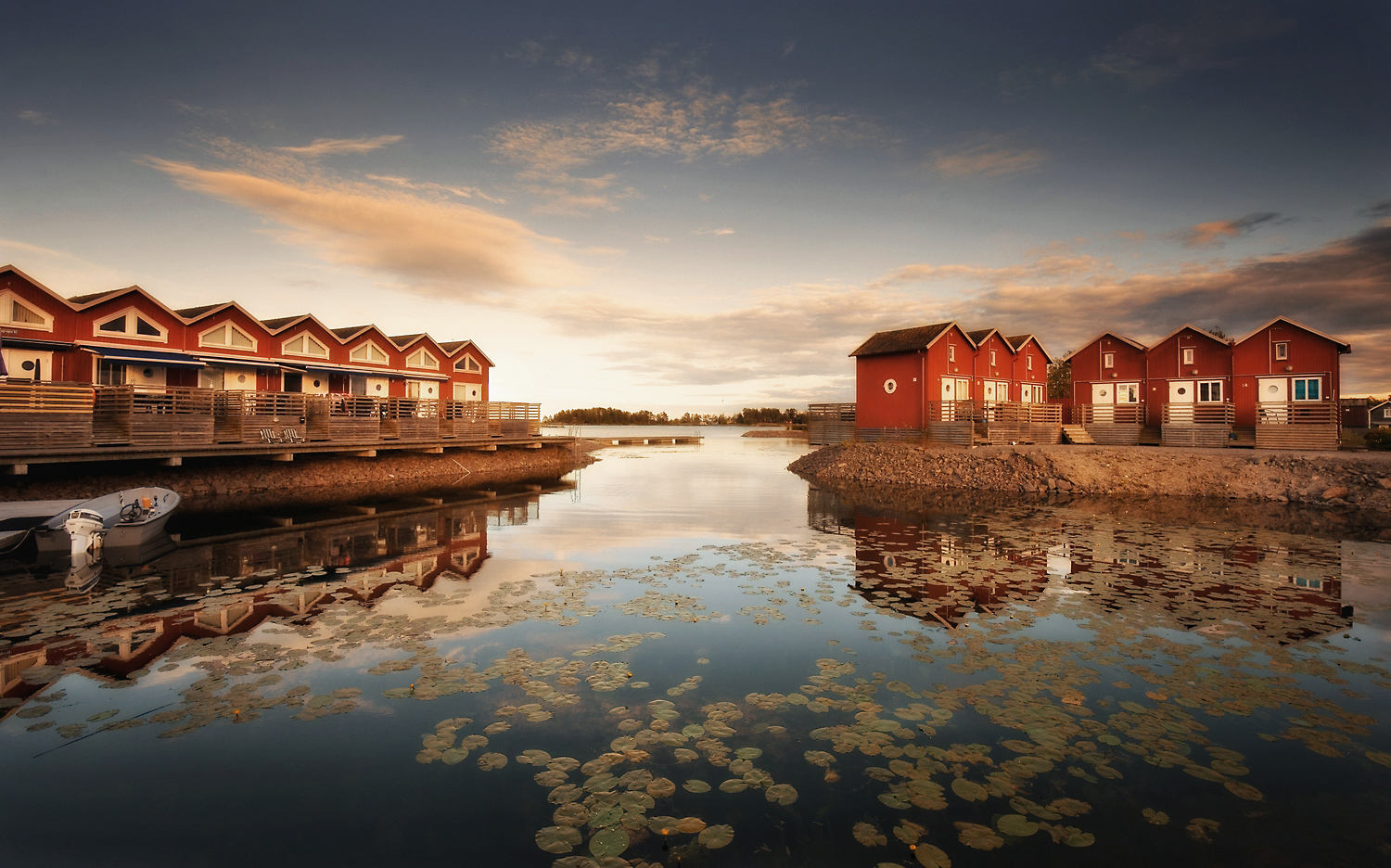 Sunnanå im Spiegel