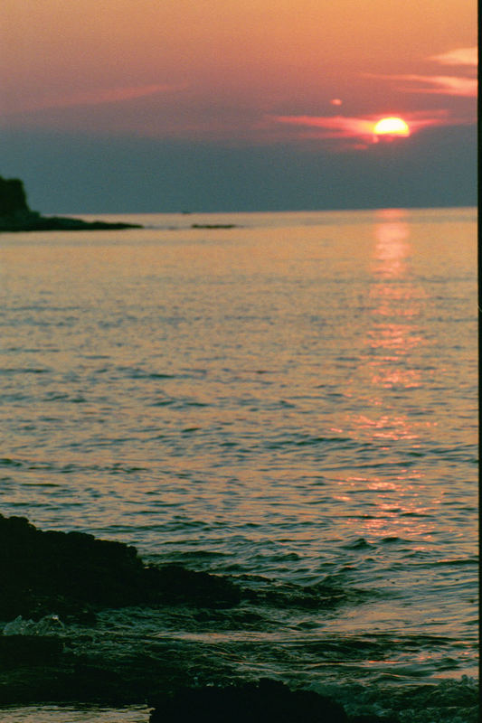 Sunnenuntergang in Susak