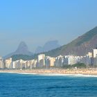 Sunny and hot Copacabana beach