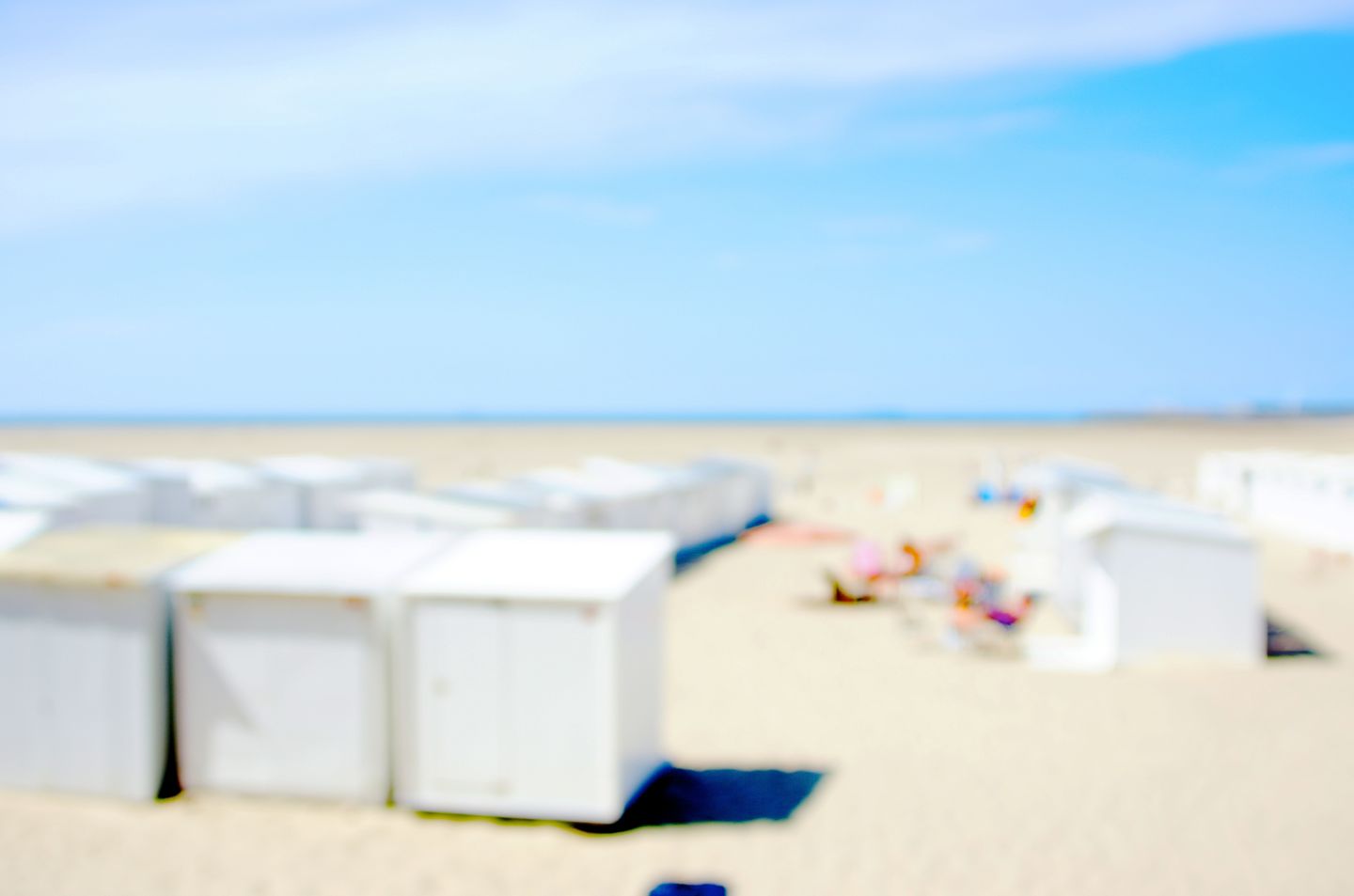 Sunny day at the Belgian beach