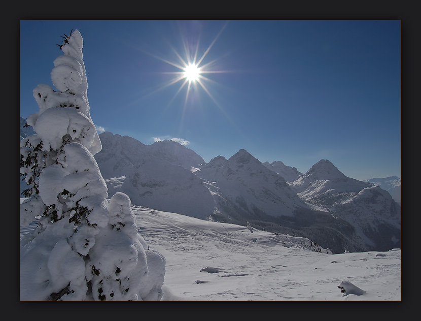 sunny day mit sonnenspitze