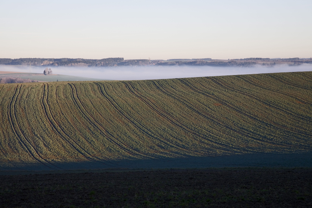 sunny hills and misty valley