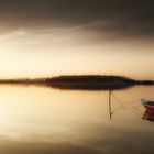 Sunny red boat