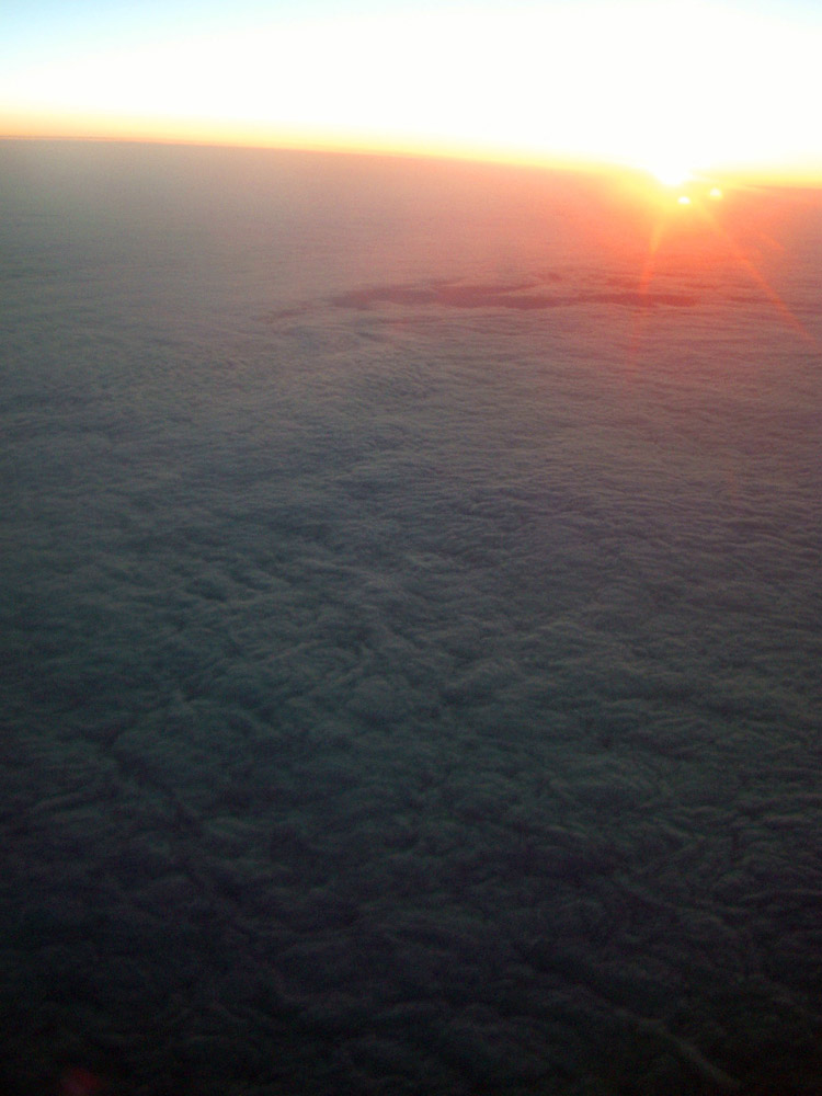 Sunrise above the earth