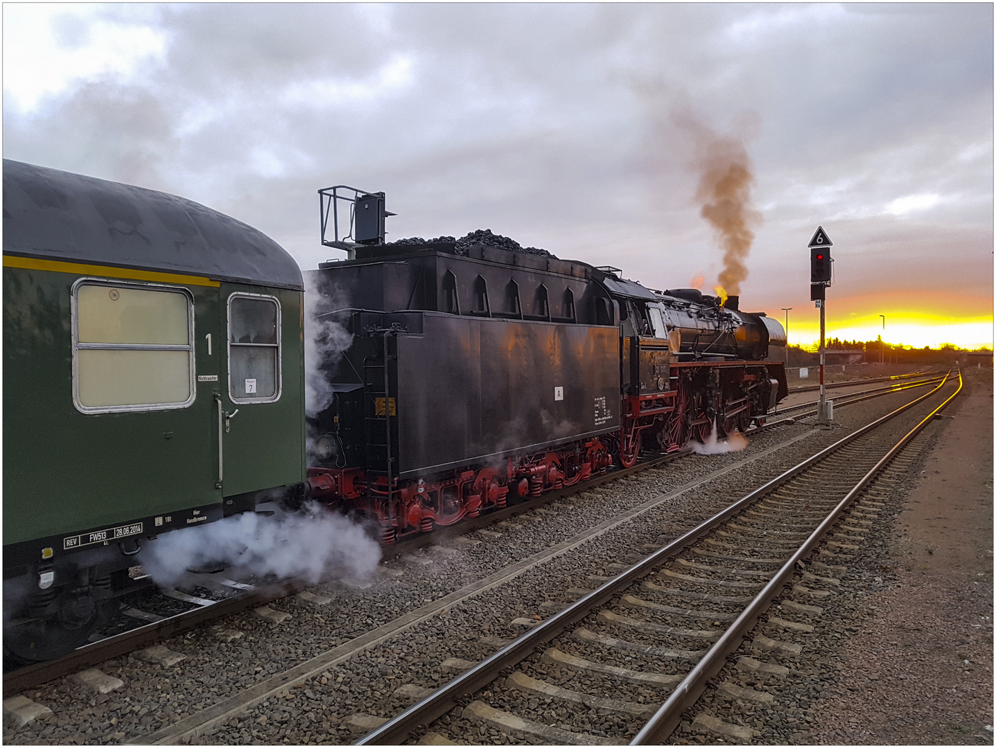 Sunrise am Bahnhof (09.12.2017)