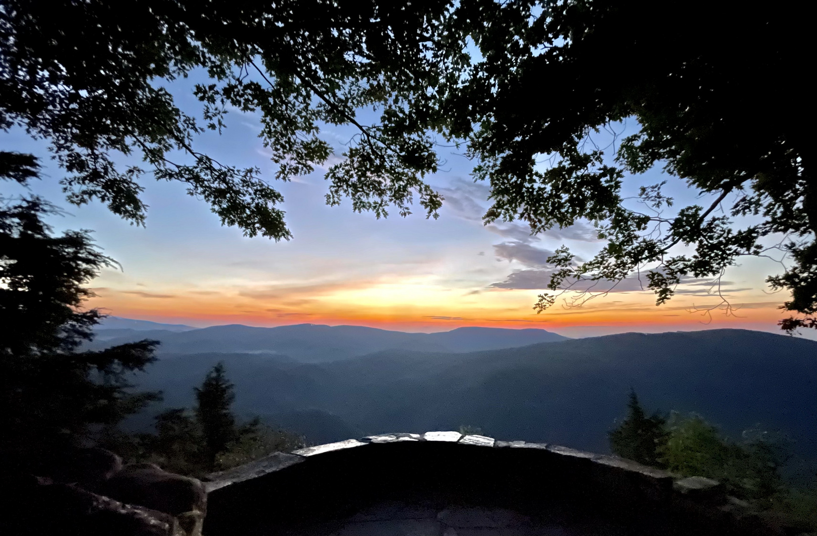 Sunrise am BlueRidge Parkway near Ashville