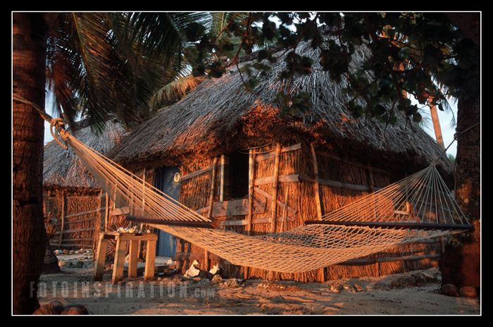 Sunrise and relaxing at fiji islands