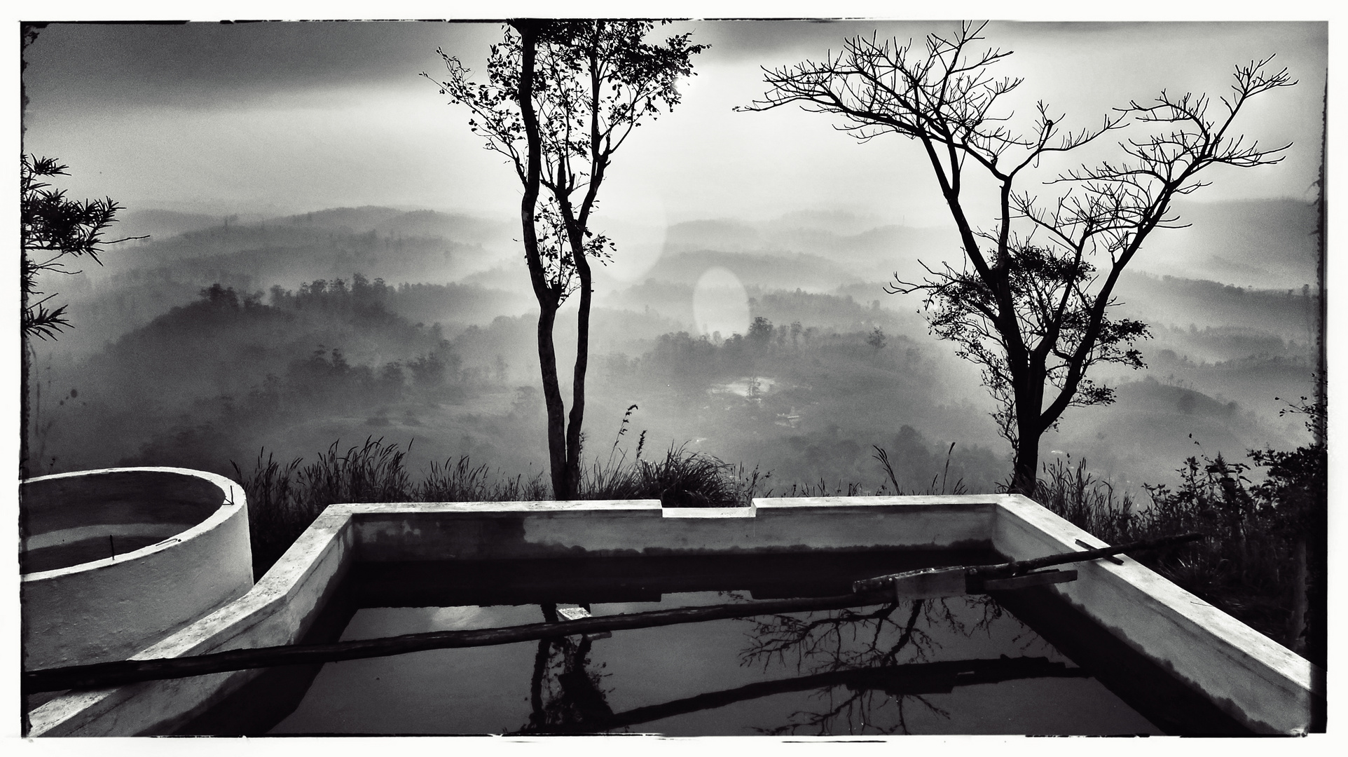 Sunrise at a remote Hindu Temple