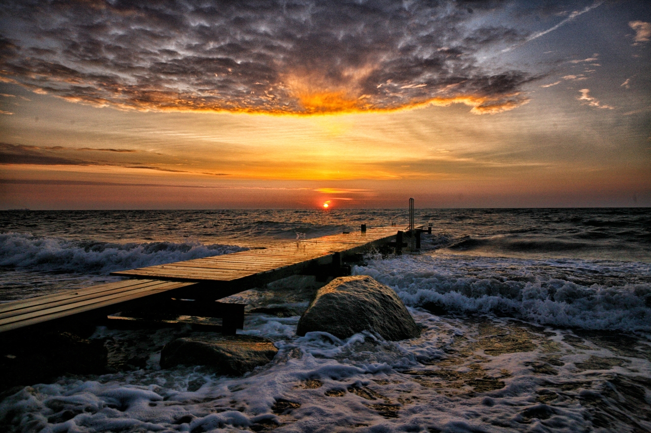 Sunrise at Baltic Sea