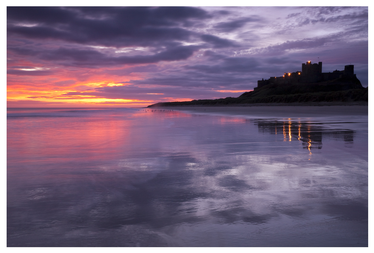 Sunrise at Bamburgh