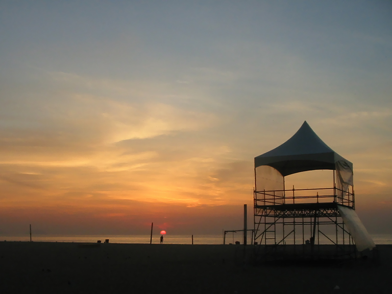 Sunrise at Copacabana Beach