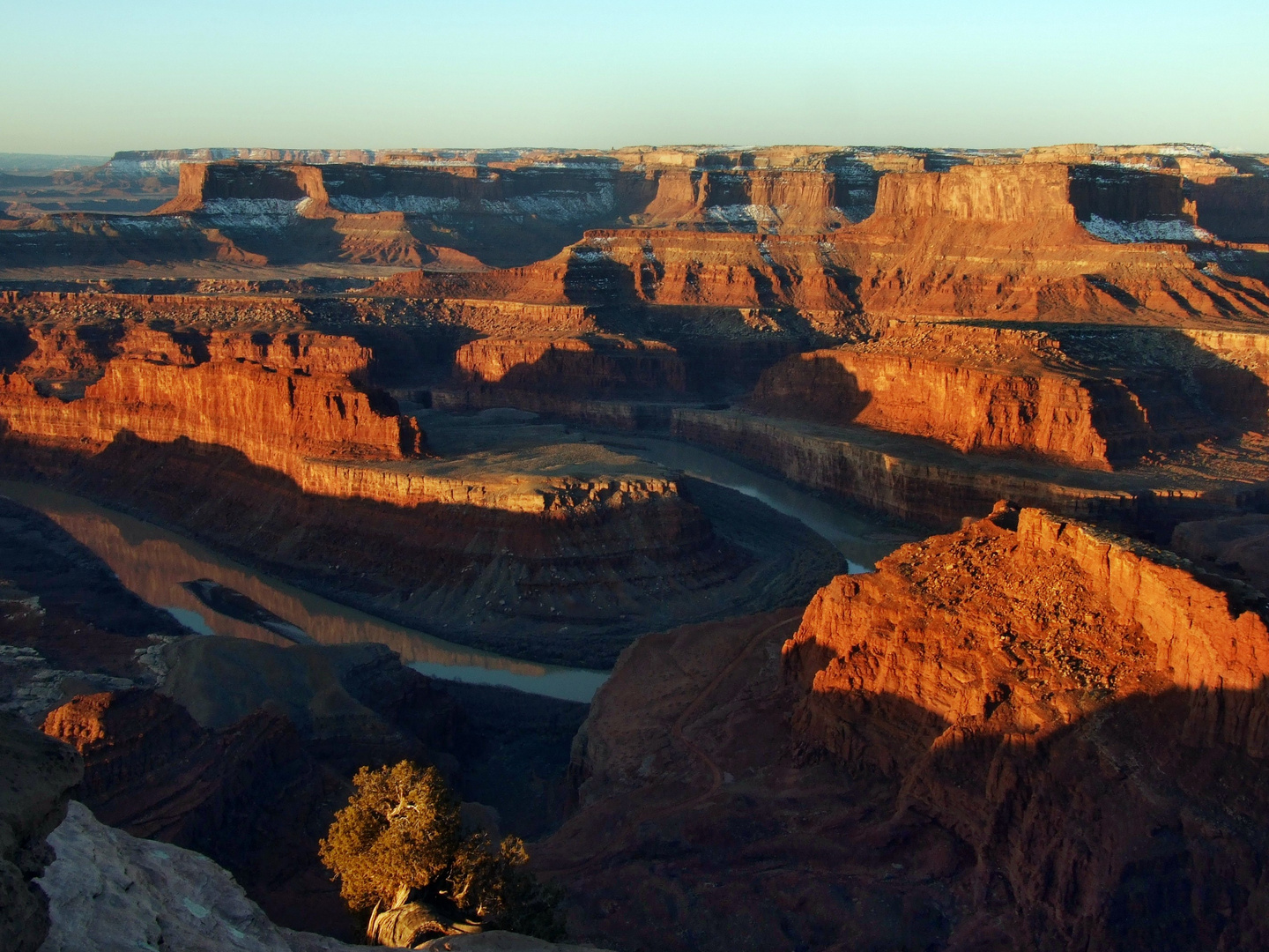 Sunrise at Dead Horse Point State Park on 12 March 2010