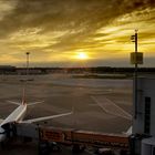 Sunrise at Düsseldorf Airport