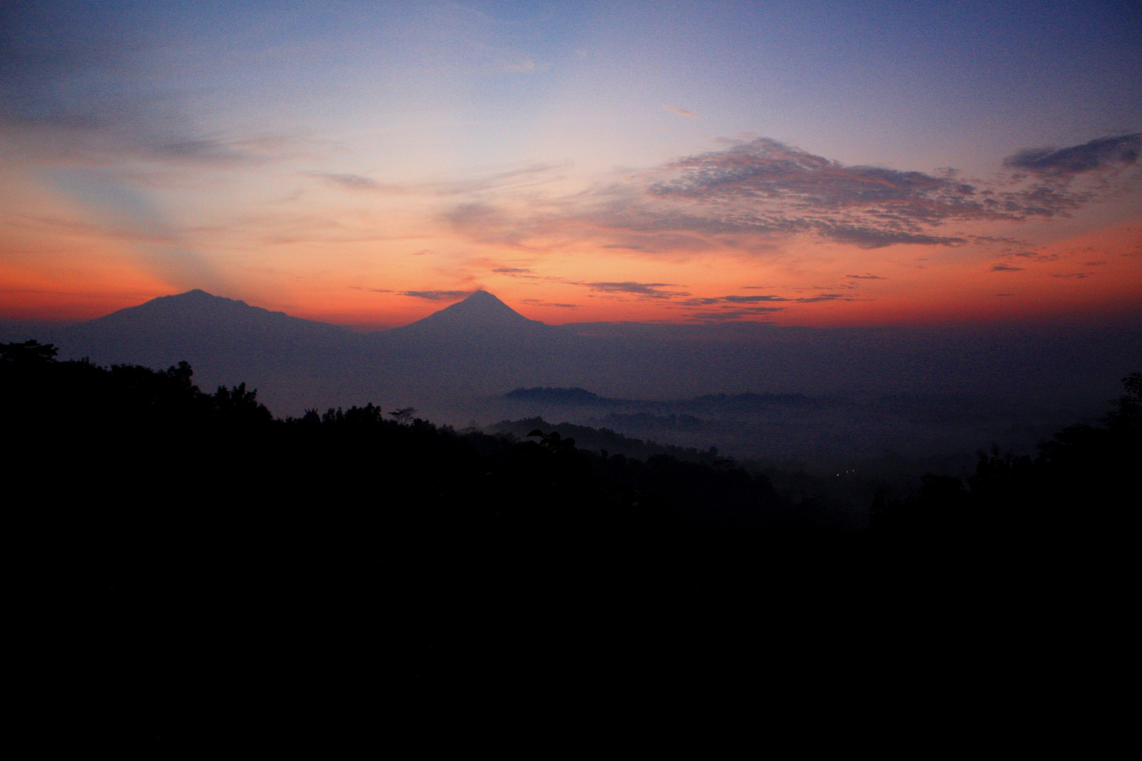 Sunrise at Gunung Merapi, Central Java