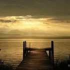 Sunrise at Lake Garda in Italy