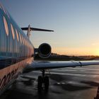 Sunrise at Luxembourg Airport