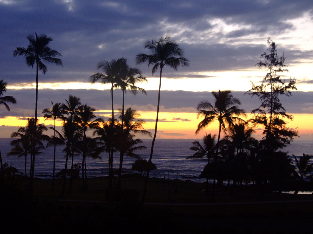 Sunrise at Lydgate Beach Park, Kauai