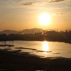 Sunrise at POSCO STEEL WORKS in Gwangyang