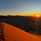 Sunrise at Sossusvlei in Namibia 