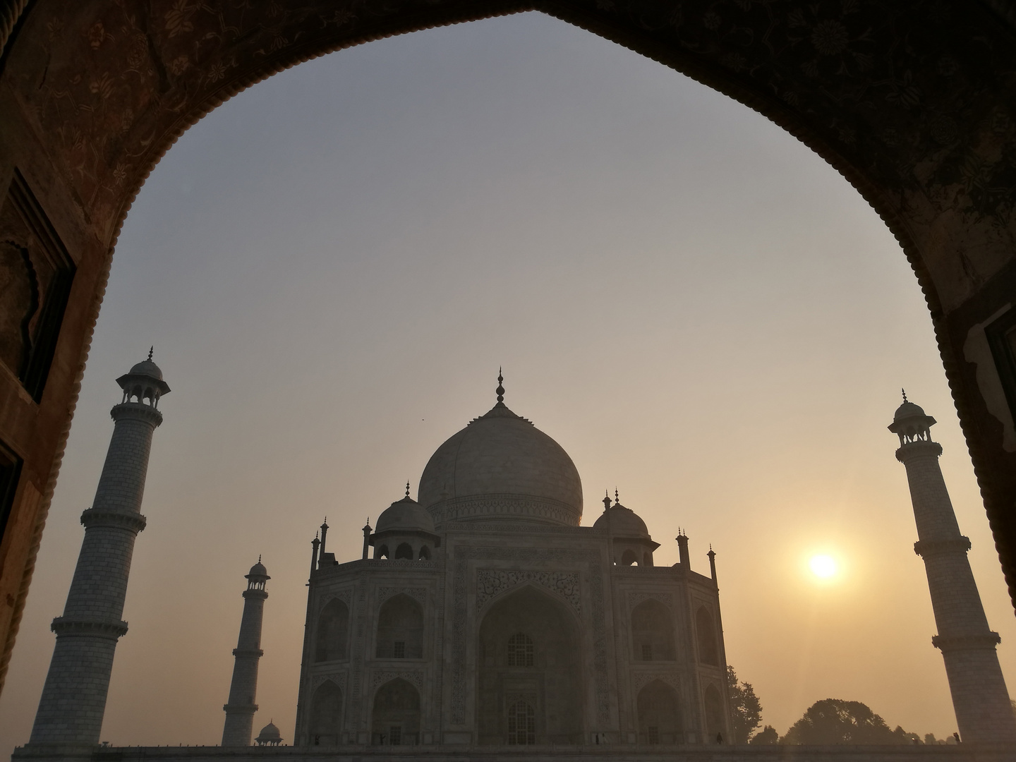 Sunrise at Taj Mahal