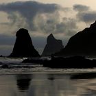 Sunrise at the benijo beach