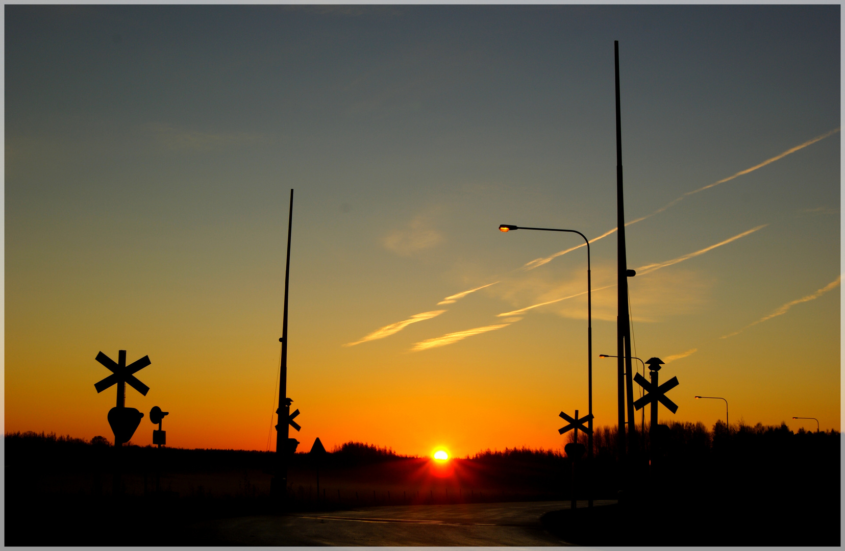 Sunrise at the crossing